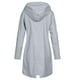 thumbnail image 3 of Chaqueta de Lluvia de Color Sólido Para Mujer Abrigo Largo Impermeable A Prueba de Viento Con Capucha Para Exteriores Odeerbi ODB-6, 3 of 4