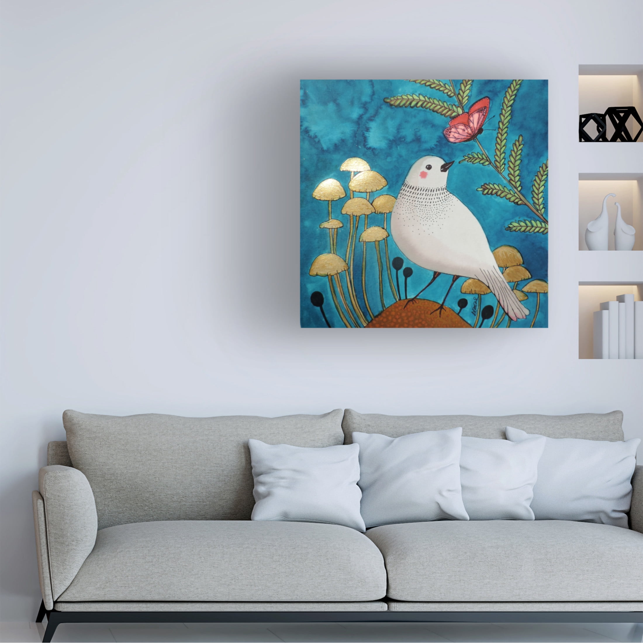 Canvas Wall Art - Sylvie Demers 'Le Petit Sentier' Wall Art for Living Room, Bedroom, or Office D?cor by Trademark Fine Art - 24 x 24 Inches
