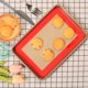 thumbnail image 4 of Tapete de silicona para hornear de 1/8 hojas, antiadherente para galletas y macarón, alfombrilla de silicona de grado alimenticio para bandeja de horno, 4 of 4