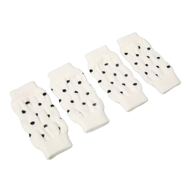 4 UDS. Manga para Pierna de Perro, Vendaje para Pierna de Perro, Envoltas para Piernas para Perros, Funda Protectora para Codo de Mascota de Alto Estiramiento Con Lunares Bonitos
