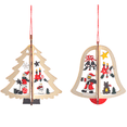 thumbnail image 1 of Cartel de Feliz Navidad, guirnalda colgante de árbol de Navidad decoración del hogar árbol de la puerta delantera Adepaton CPB-CJZ141-4, 1 of 5