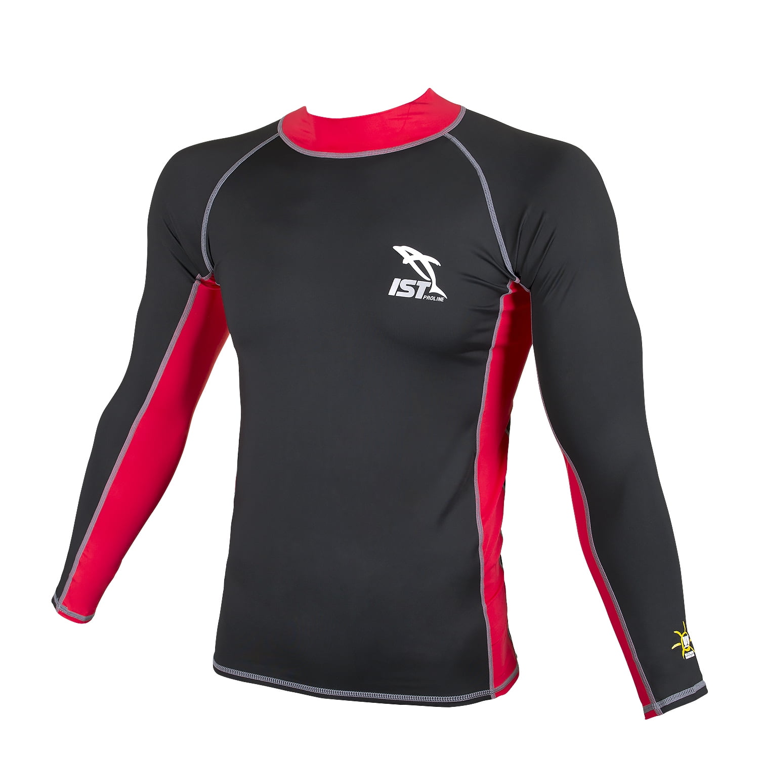 IST DS46 Unisex Long Sleeve Spandex Rash Guard (Red / XLarge