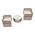 thumbnail image 4 of Juego de mesa y sillas en miniatura para casa de muñecas, muebles, modelo de juguete, bonitos accesorios de decoración rústica para casa de muñecas., 4 of 8