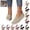 Beige, variant on Orthopedic Shoes for Women Summer Walking Slip on Non Slip Arch Support Sneakers Dressy Breathable Mesh Closed Toe Shoes (Black)