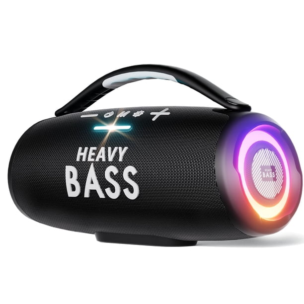 Altavoz inalámbrico Bluetooth HEAVY BASS de 80 W con 20 horas de reproducción