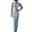 Blue, variant on TEAJOPSUU Women's Dresses Slim Fitted V Neck Cap Sleeve Dresses Formal Business Wedding Guest Party Maxi Dress Blue