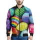 thumbnail image 3 of Chaqueta con cremallera y diseño de huevos de Pascua bohemios para hombre y mujer, abrigo con estampado 3D, chaqueta informal de calle con cremallera, sudadera bomber de manga larga, 3 of 5