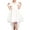 White, variant on Girls Dress Princess Hi-lo Off White Pearl Pageant Dancing Ball 6 Years