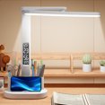 thumbnail image 4 of Dadiaei Dimmable LED Desk Lamp with Clock & Pen Holder, Study Lamp for Kids, College Students, Home Office, Dormitory, Eye Protection Reading Light, Color Night Light, 4 of 6