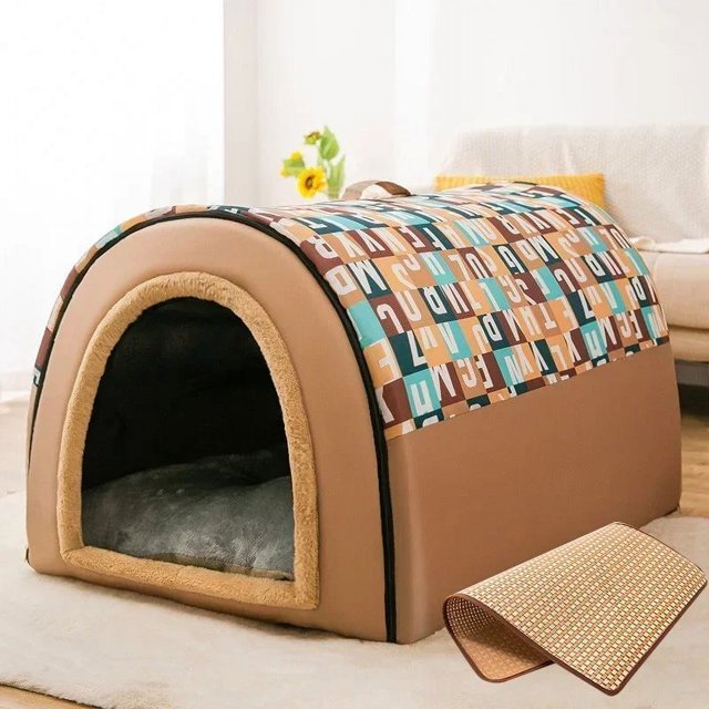 Supplies Large Canil Dog House Accessories Kennel Indoor Enclose Home Dog House Camping Furniture Casa Perro Pet Products MR50GS ShopWise Round