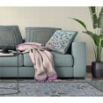 thumbnail image 4 of Glory of Flowers Peacock Indoor/Outdoor Pillow with Removable Cover in Light Green Aqua Brown18x18, 4 of 7