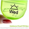 thumbnail image 2 of Pastillero para 2 tomas al día, organizador semanal de pastillas AM PM con 7 bolsillos diarios para guardar vitaminas, medicamentos, fármacos y suplementos, 2 of 5