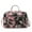 Black, variant on MKF Collection Jayla Cotton Botanical Women's Duffle Bag, Sleek Weekender Purse Handbag by Mia K - Navy