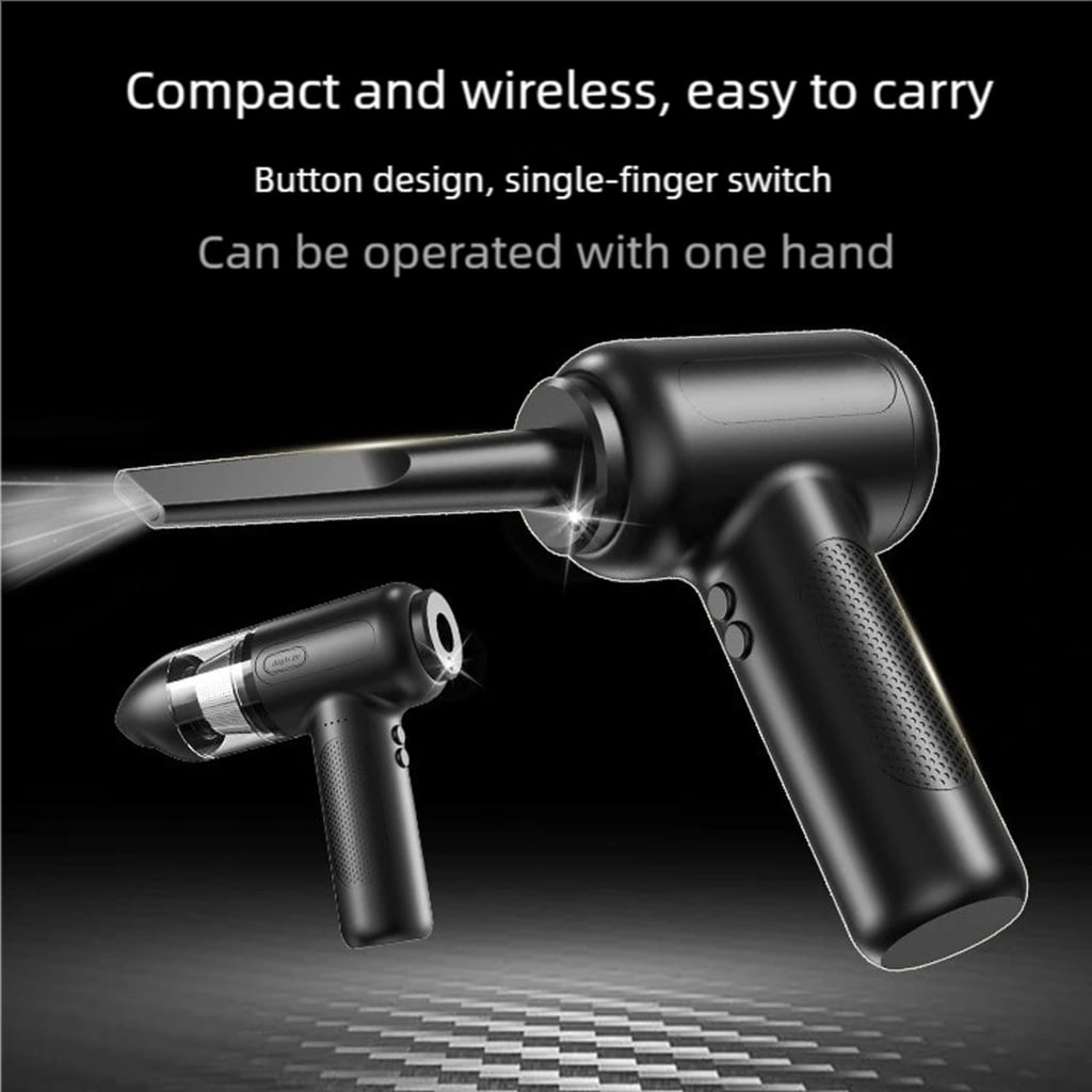 MOMOJIA Portable Air Dust CleanerW1re1essOperate Long Last Battery Cordless Air Duster