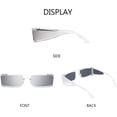 thumbnail image 2 of FEISEDY Cool Futuristic Rectangular Sunglasses Cyber Men Women Punk Style Cosplay Sun Glasses B2739, 2 of 15