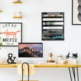 thumbnail image 4 of Magnetic File Organizer Mesh 5-Tier Black Hanging File Organizer Vertical Holder Rack for Office Home, 4 of 6