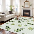 thumbnail image 3 of Spring Botanical Area Rug 8x10 Washable Rug Non Slip Green Olive Berry Branches Leaves Fruit Large Area Rug Soft Stainresistant Indoor Floor Carpet for Living Room Bedroom Home Office Dining Room, 3 of 8
