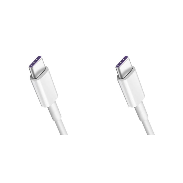 Matsuzay Cable USB C de súper rápido 5A para P30 P20 Lite para Mi 9 8 carga rápida 3,0 tipo C carga para S10 9 blanco 0.25 m 2piezas