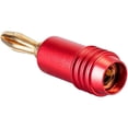 thumbnail image 5 of 10 Piezas Conector Banana para Altavoz 4K Chapado en Oro 4MM Conector Banana para Adaptador de Altavoz Audio Video Rojo, 5 of 5