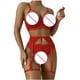 thumbnail image 4 of Conjunto de lencería con bordado de encaje de Bralette de color sólido sexy para mujer Fridja nalpqowj10428, 4 of 9