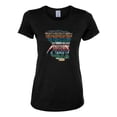 thumbnail image 2 of Plaid Paisley Retro Vintage Elephant Animal Lover Womens Graphic T-Shirt, Black, Small, 2 of 4