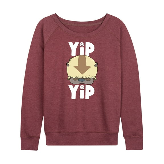 Avatar - The Last Airbender - Cute Appa Yip Yip - Women's Lightweight French Terry Long Sleeve Shirt