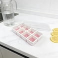thumbnail image 4 of EGNMCR 8 Silicone Ice Tray Press Type Soft Bottom Ice Maker With Lid Food Freezer ice cube tray, 4 of 5