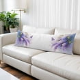 thumbnail image 2 of Lavender Body Pillow Covers, Watercolor Purple White Floral PlantsButterfly Soft Throw Pillow Cases with Invisible Zipper, Decorative Pillowcase Pillows Protectors for Sofa Bed Couchair 20"x54", 2 of 9