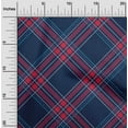 thumbnail image 1 of oneOone Georgette Viscose Fabric Tartan Check Printed Craft Fabric BTY 42 Inch Wide, 1 of 4