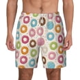 thumbnail image 2 of Picia Colorful Donuts pattern Mens Swim Trunks with Compression Liner Stretch Beach Shorts Quick Dry with Zipper Pockets No-Chafing Board Shorts-X-Large, 2 of 9