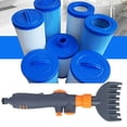 thumbnail image 3 of Eigraketly Cepillos de limpieza de piscinas Peine de filtro de agua Cuidado diario universal Herramientas de descarga ajustables reutilizables Deportes acuáticos, 3 of 6