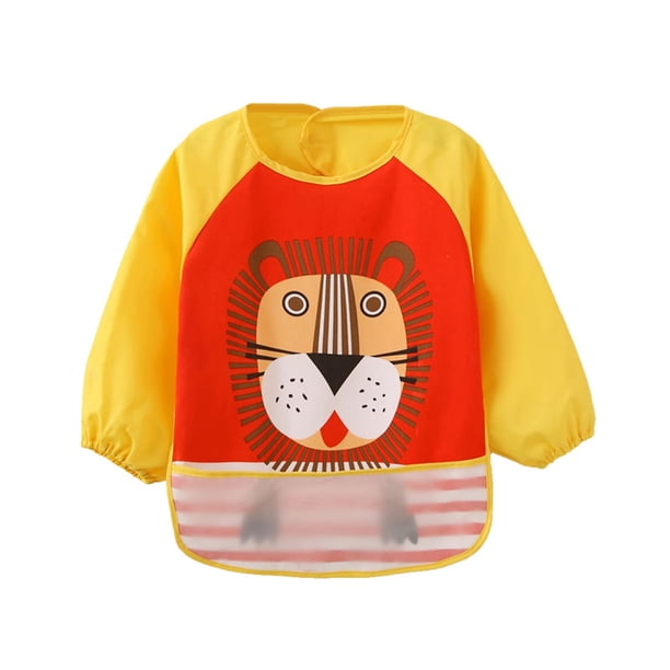 Babero impermeable de manga larga JNINTH para bebés de 6 a 36 meses
