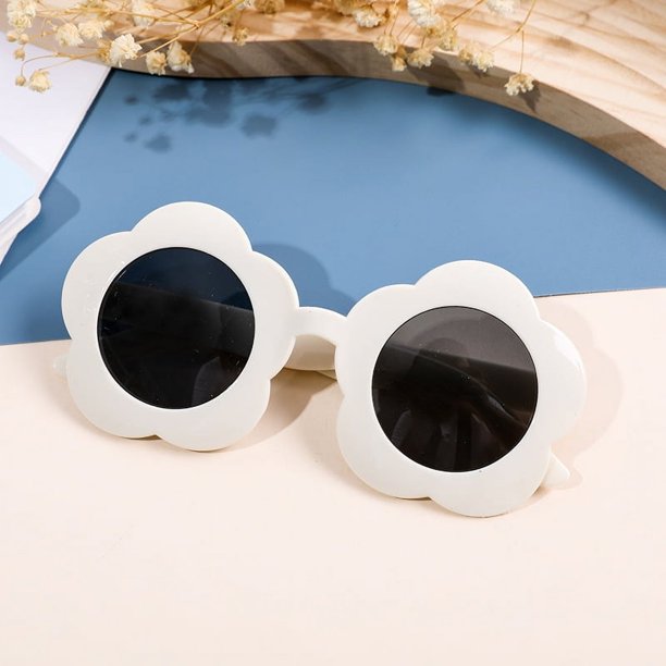 Gafas de sol con diseño de flores a la moda para niños de 1 a 8 años, venta al por mayor