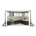 thumbnail image 3 of ABPHOTO Polyester 7x5ft Modern Open Kitchen Backdrop European Style Cabinet Backdrops for Photography White Marble Floor Interior Photo Background Studio Props, 3 of 4