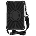 thumbnail image 3 of Dteck Case for Samsung Tab A 8.0 SM-T290/T295 2019, Kids Friendly EVA Foldable Kickstand Shoulder & Handle Strap 360 Degree Rotayable Hand-full Ring Shockproof Anti-drop Lightweight Case, Black, 3 of 14