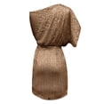 thumbnail image 5 of GDREDA Elegant One Shoulder Sequin Party Dress with Ruffle Detail for Formal Evening Gowns and Brown,XXL, 5 of 5