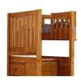 thumbnail image 5 of American Furniture Classics 98.5" Wood Twin over Twin Bunk Bed in Honey Oak, 5 of 7