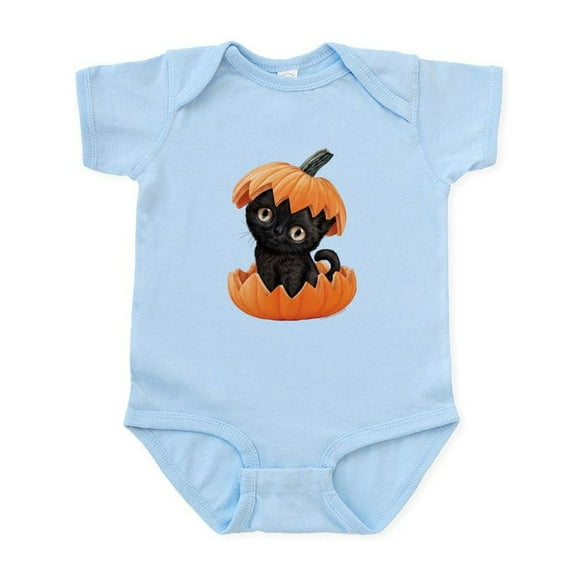 CafePress - PD Moreno's Halloween Black Kitty - Baby Light Bodysuit, Size Newborn - 24 Months