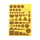 thumbnail image 1 of Herramienta de dibujo de regla DIY, plantilla portátil hecha a mano, plantilla de filigrana de diferentes formas, herramienta de papel para filigrana Amarillo Macarena tablero de quilling de papel, 1 of 8