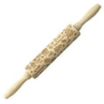 thumbnail image 4 of Fiudx Ofertas relámpago Rodillo de cocina de madera tallada y grabada con relieve para Navidad, 4 of 7
