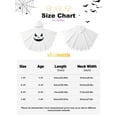 thumbnail image 7 of Uccdo 1-8Y Toddler Girls Boys Halloween White Ghost Costumes Kids Party Ghostly Costume Hooded Cloak, 7 of 7