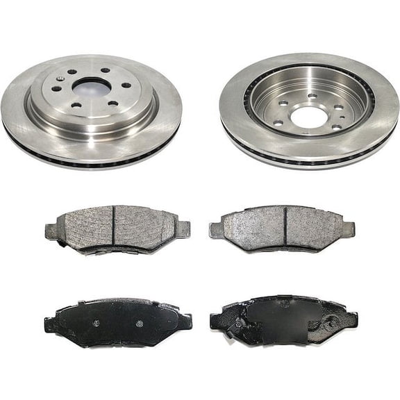 Rear Ceramic Brake Pads and Rotor Kit - Compatible with 2010 - 2016 Cadillac SRX 2011 2012 2013 2014 2015