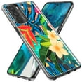 thumbnail image 2 of MUNDAZE Motorola Moto G Stylus 2021 Shockproof Clear Hybrid Protective Phone Case Blue Monstera Pothos Tropical Floral Flowers Cover, 2 of 5