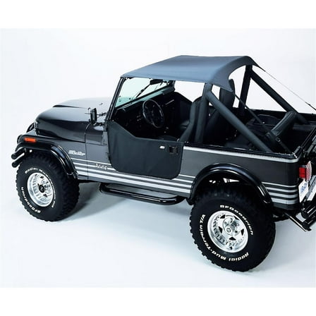 Bestop Traditional Bikini Top (Charcoal Gray) Fits select: 1989-1991 JEEP WRANGLER / YJ, 1987-1988 JEEP WRANGLER