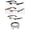 Assorted Colors+1.50, variant on 3 Pairs Classic Basic Simple Half Frame Fashion Reading Glasses with Lanyard