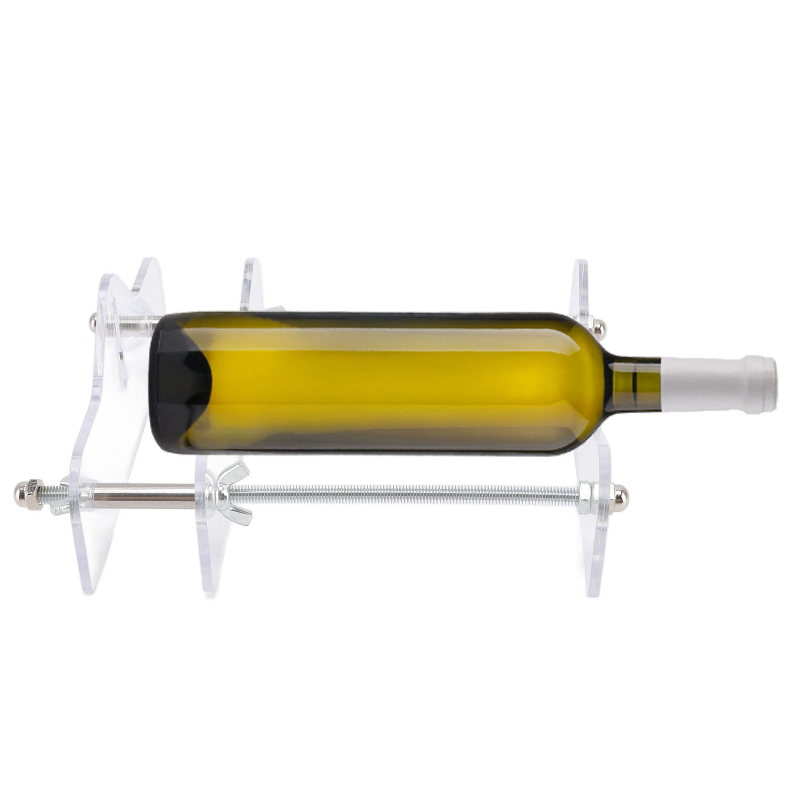 Cr Coupe-bouteille en acier inoxydable Décoration Artisanat Coupe-bouteille en verre Outil de coupe de vin à la main bricolage Opération pratique et simple Coupe-bouteille en verre 