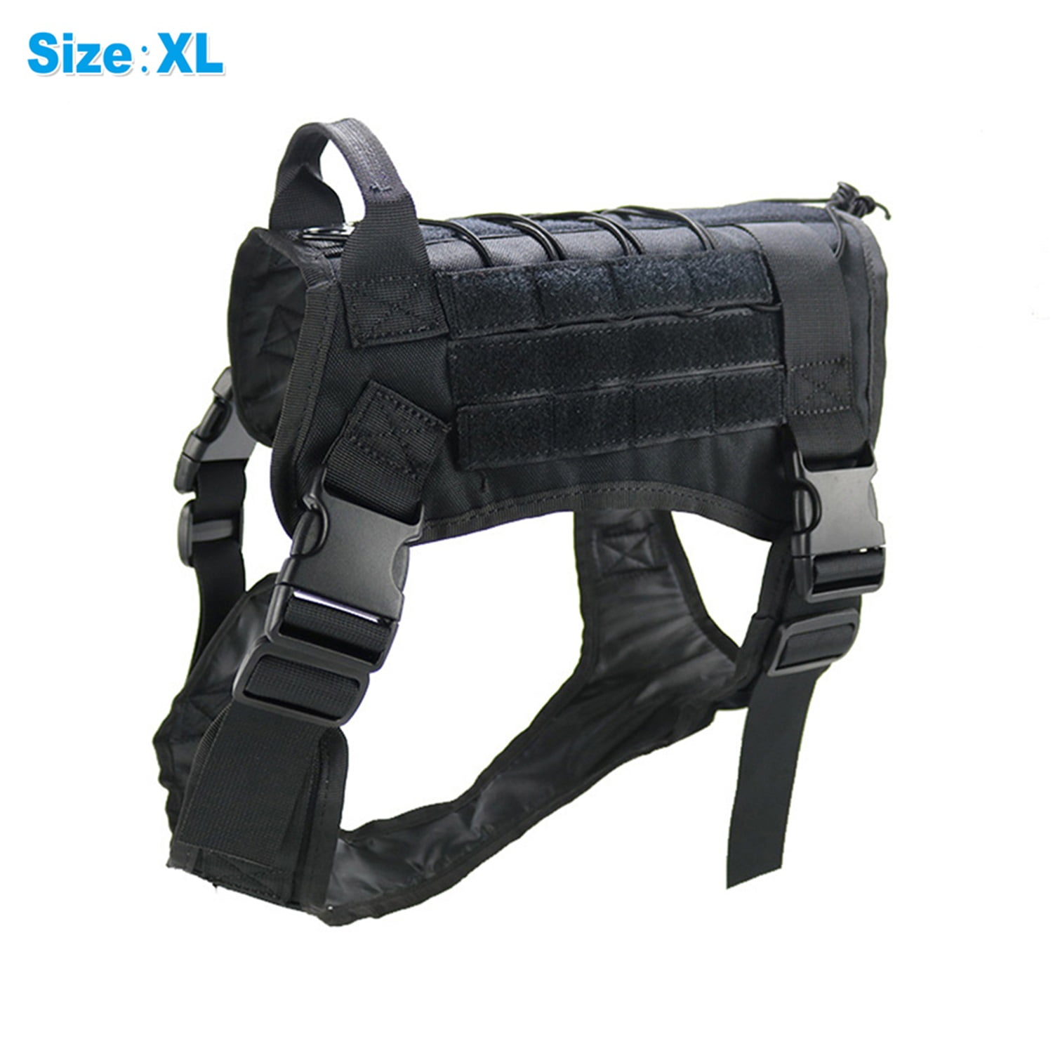 Pefilos XL Tactical Dog Harness Full Buckled Dog Sport Vest for Large Dogs No Pull Dog Jacket, Black Pefilos XL Tactical Dog Harness Full Buckled Dog Sport Vest for Large Dogs No Pull Dog Jacket, Black