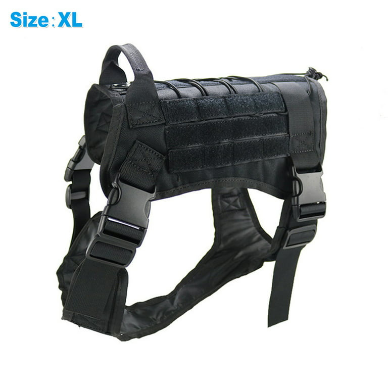 Tactical Dog Vest Breathable Military Dog Clothes Harness Adjustable Size  Training Hunting Molle Dog Vest Harness with Leash