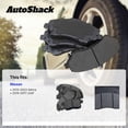 thumbnail image 3 of AutoShack Front & Rear Ceramic Brake Pad Set Replacement for 2013-2023 Nissan Altima 2014-2017 Nissan LEAF 8-PC, 3 of 5