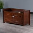 thumbnail image 4 of Winsome Wood Charleston Storage Bench, Walnut Finish, 4 of 9